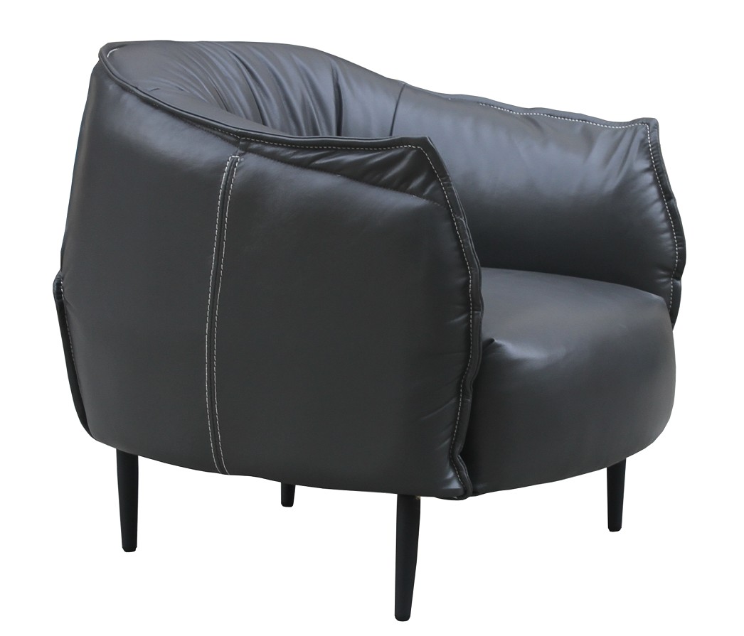 Product photograph of Sebastian Handmade Vintage Armchair Distressed Black Real Leather from Chesterfield Sofas.