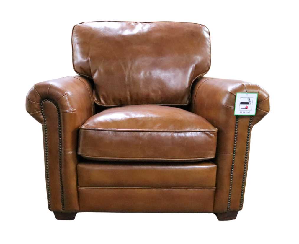 Product photograph of Sloane Handmade Vintage Armchair Retro Distressed Tan Real Leather from Chesterfield Sofas.