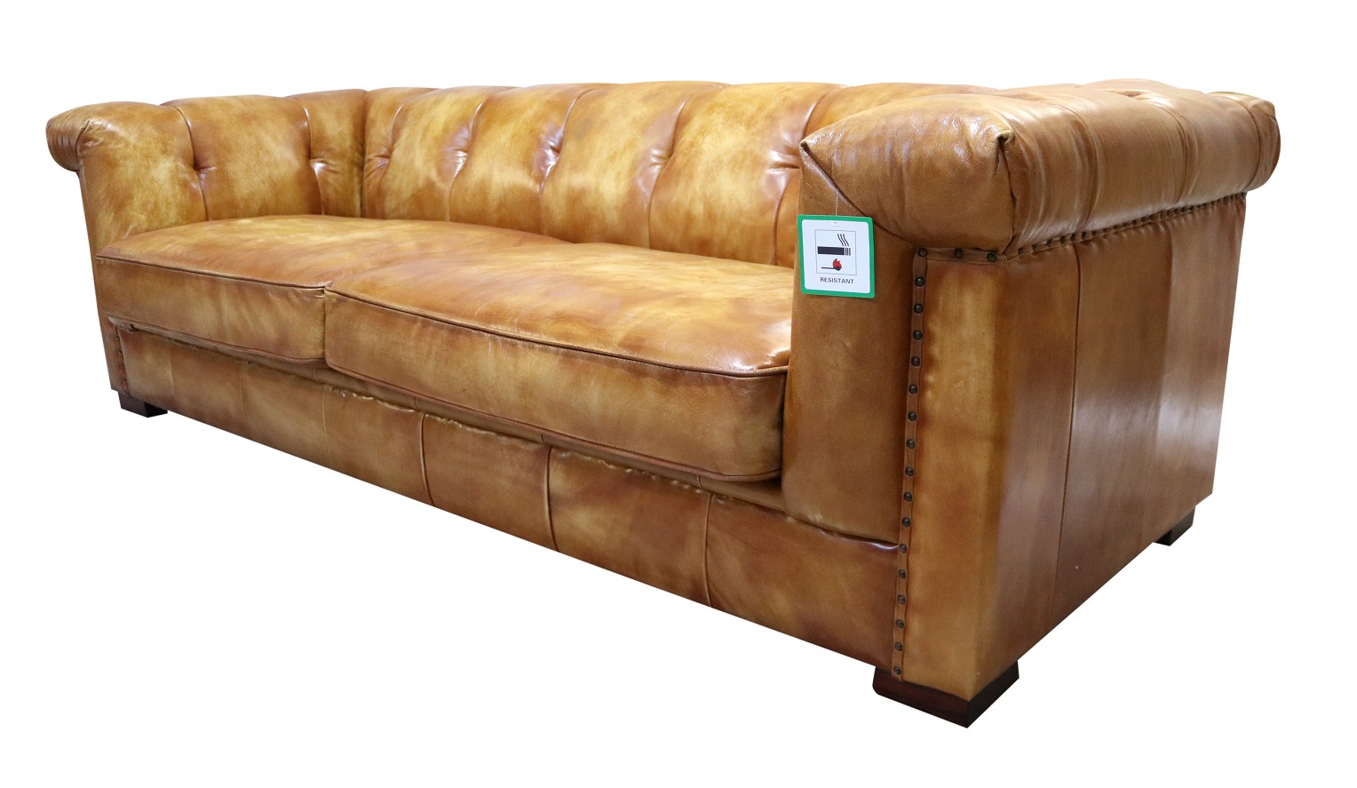 Product photograph of Somerset Chesterfield 3 Seater Sofa Settee Vintage Retro Wash Tan Real Leather from Chesterfield Sofas.