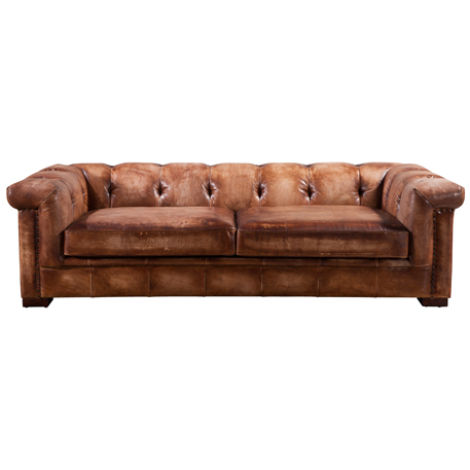 Product photograph of Somerset Genuine Chesterfield 2 Seater Settee Sofa Vintage Retro Distressed Real Leather from Chesterfield Sofas