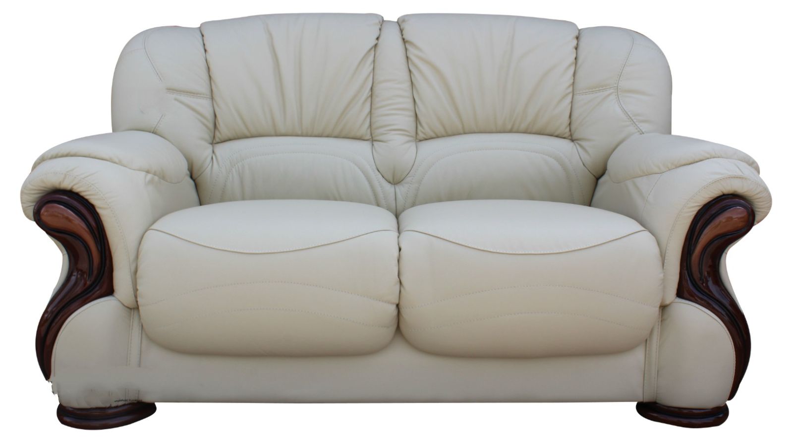 Product photograph of Susanna Handmade 2 Seater Sofa Settee Italian Cream Real Leather from Chesterfield Sofas