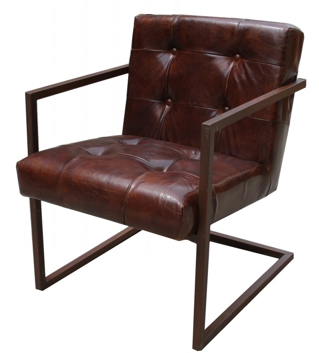 Product photograph of Trentino Original Vintage Armchair Brown Real Leather from Chesterfield Sofas