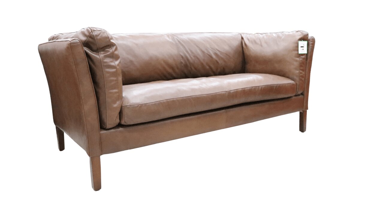 Product photograph of Vintage Groucho 3 Seater Sofa Distressed Nappa Chocolate Brown Real Leather from Chesterfield Sofas