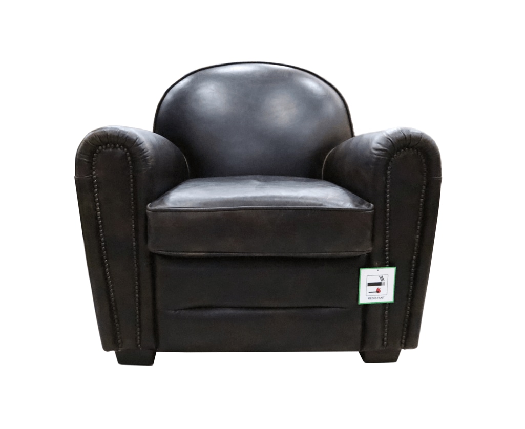 Product photograph of Vintage Handmade Club Chair Distressed Tobacco Brown Real Leather from Chesterfield Sofas.