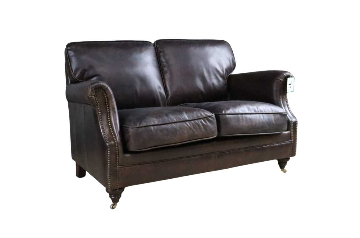 Product photograph of Vintage Luxury 2 Seater Settee Sofa Distressed Tobacco Brown Real Leather from Chesterfield Sofas.