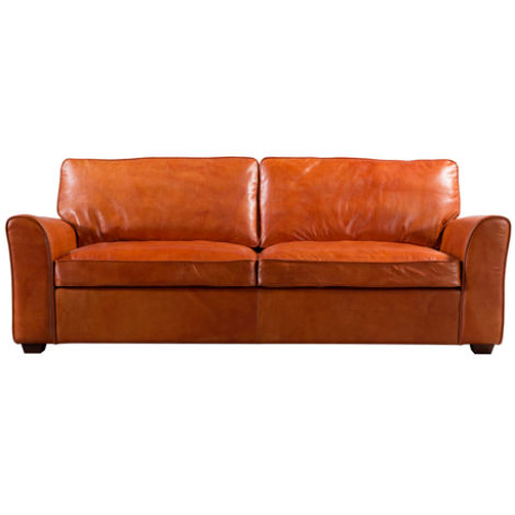 Product photograph of Vintage Mikado Handmade 3 Seater Sofa Retro Distressed Real Leather from Chesterfield Sofas