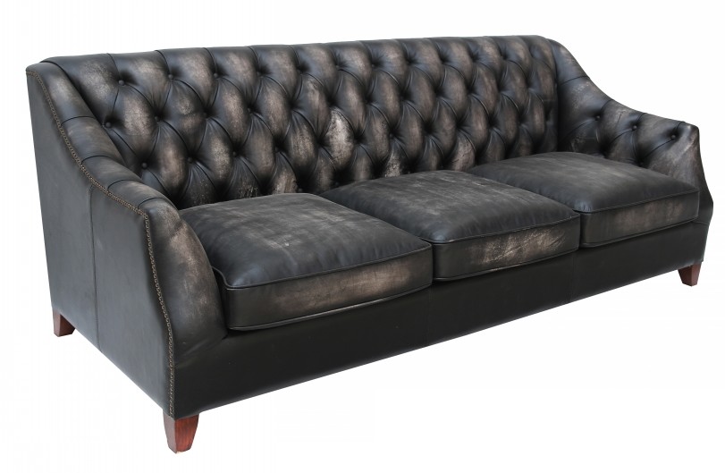 Product photograph of Vintage Viscount William 3 Seater Sofa Distressed Real Leather from Chesterfield Sofas.