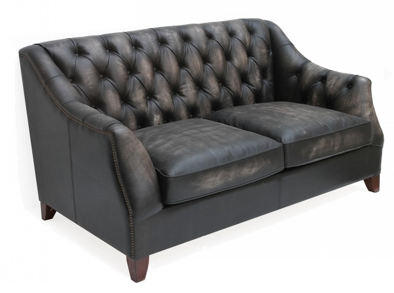 Product photograph of Viscount William Luxury 2 Seater Sofa Vintage Distressed Real Leather from Chesterfield Sofas