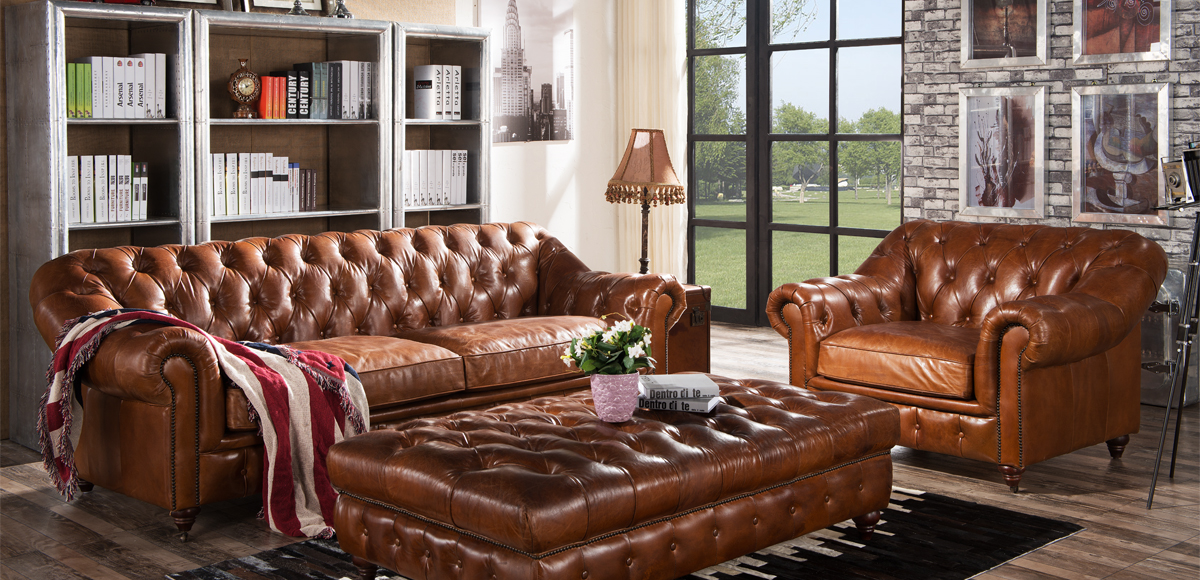 Product photograph of Wellington Handmade Chesterfield Sofa Suite Vintage Distressed Real Leather from Chesterfield Sofas