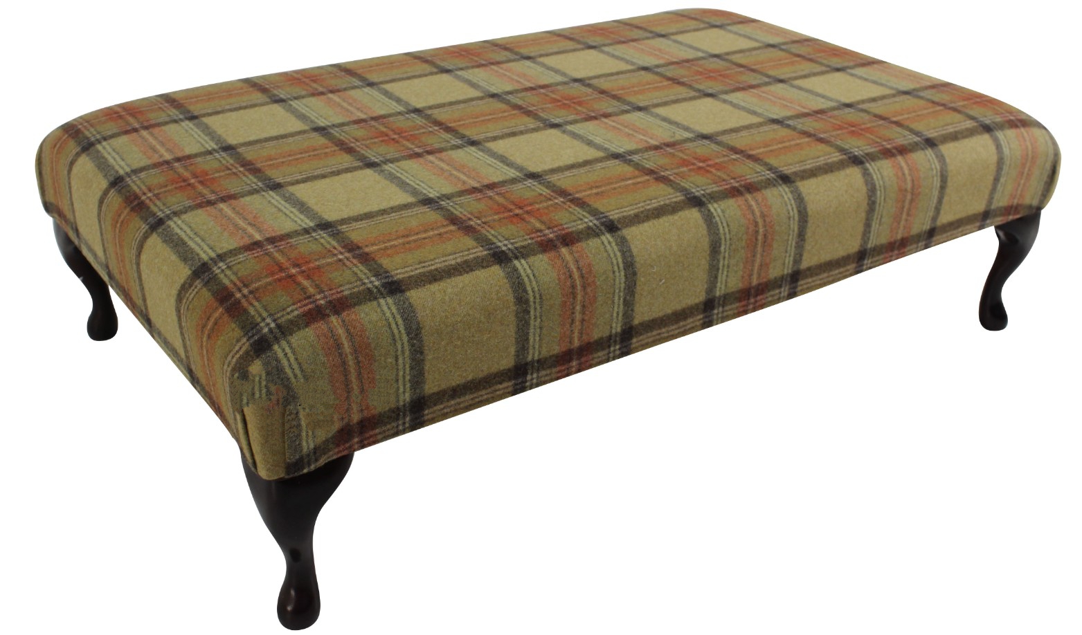 Product photograph of Wool Footstool In Benin Gbo Rough Goldcrest from Chesterfield Sofas.